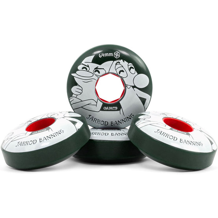 Red Eye Childhood Banning 64mm 90A Wheels childhood banning 64mm 90a stack 2