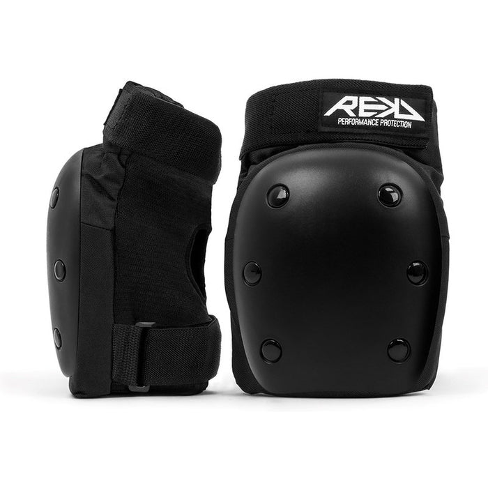 REKD Heavy Duty Triple Pad Set black heavy duty pad set black knee pads pair
