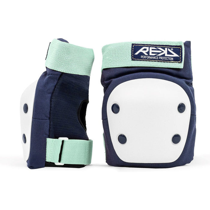 REKD Heavy Duty Triple Pad Set blue mint heavy duty pad set bluemint elbow pads pair