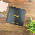 Rhodia Reverse Book - Dot 80 sheets - 8 1/4 x 8 1/4 - Black cover