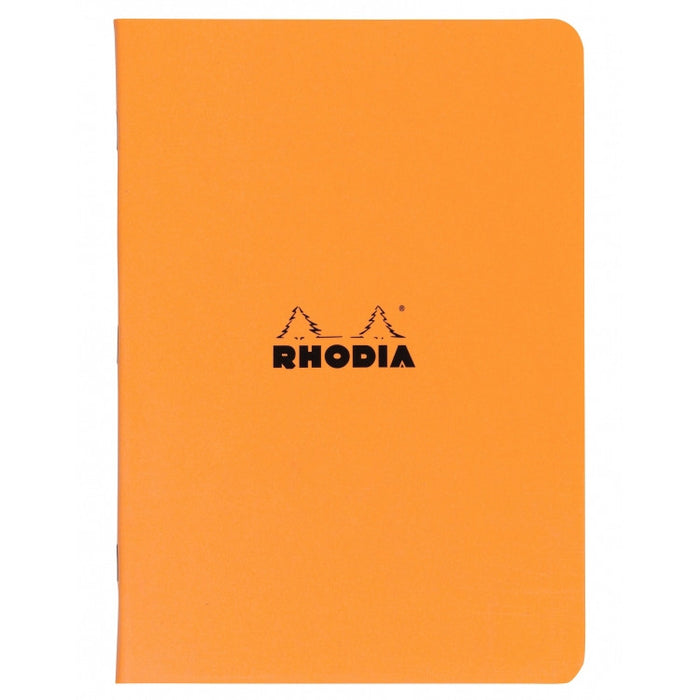 Rhodia Slim Staplebound Notebook - Lined 48 sheets - 8 1/4 x 11 3/4 - Orange cover | Atlas Stationers.