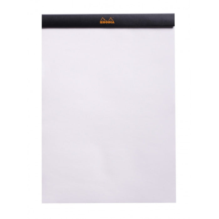 Rhodia Staplebound Notepad - Blank 80 sheets - 8 1/4 x 11 3/4 - Black cover | Atlas Stationers.