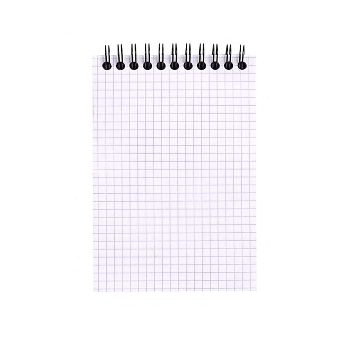 Rhodia Wirebound Notepad - Graph 80 sheets - 4 x 6 - Black cover | Atlas Stationers.