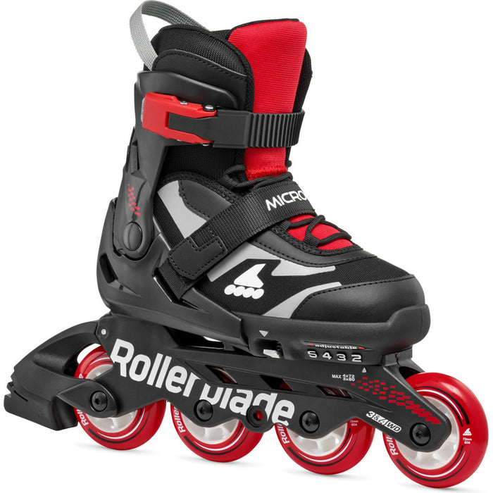 Rollerblade Microblade Black Red Kids Skates - Inlinex