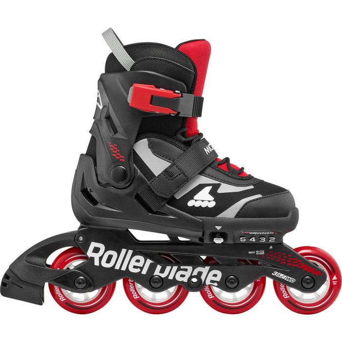 Rollerblade Microblade Black Red Kids Skates - Inlinex