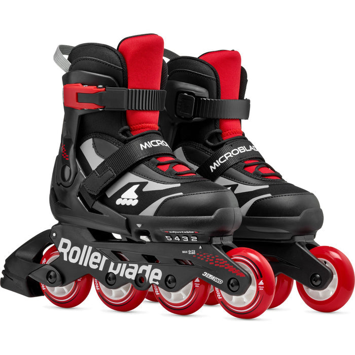 Rollerblade Microblade Black Red Kids Skates - Inlinex