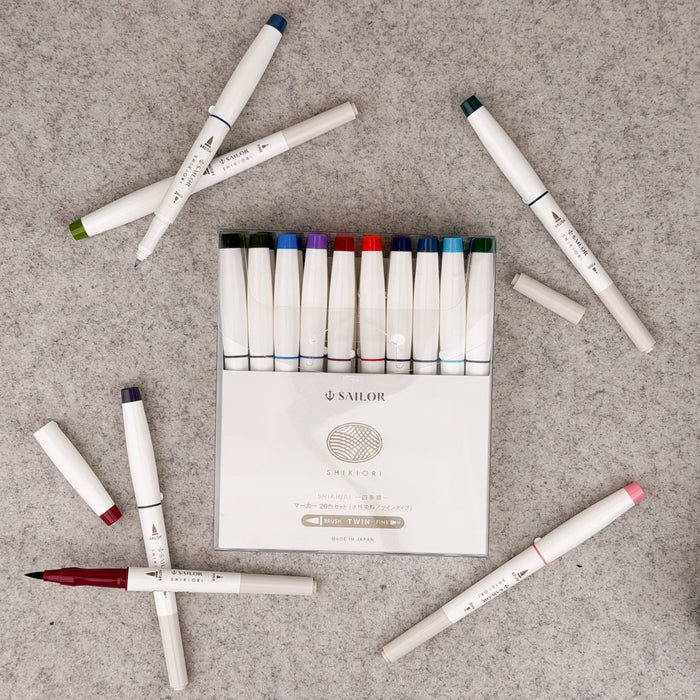 Sailor Compass Shikiori Markers 20 Piece Set