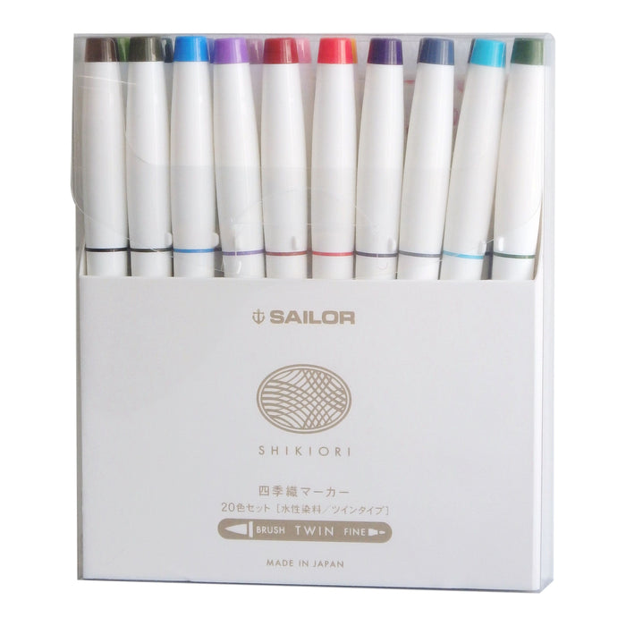 Sailor Compass Shikiori Markers 20 Piece Set | Atlas Stationers.