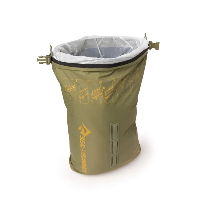 Sea To Summit 10 Litre Camping Trash Dry Sack - Olive