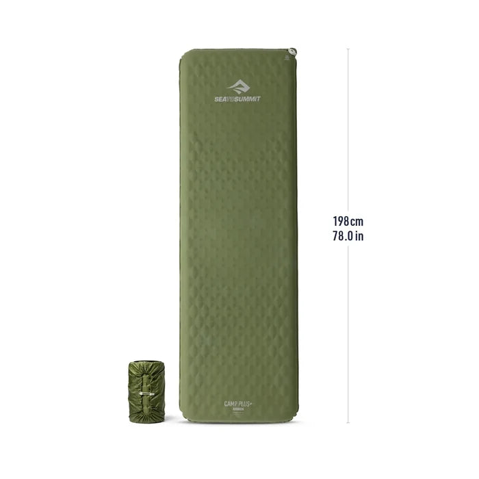 Sea To Summit Camp Plus Self-Inflating Sleeping Mat - Cypress Green Rectangular Large
