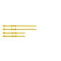 Sea To Summit Stretch-Loc Mini TPU Straps - Sulphur 4 Pack