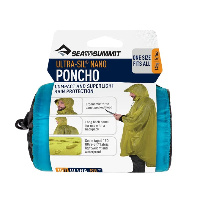 Sea To Summit Ultra-Sil Nano Waterproof Poncho - Blue