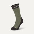 Sealskinz Stanfield Waterproof Extreme Cold Weather Mid Length Sock - Olive