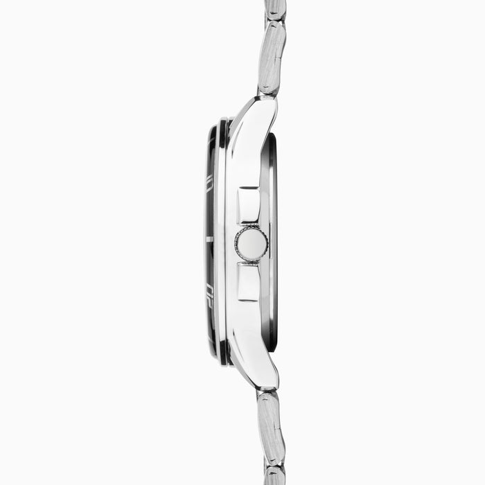 Sekonda Midnight Men's Watch - Silver Alloy Case & Stainless Steel Bracelet
