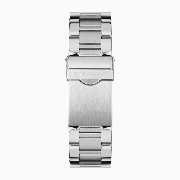 Sekonda Midnight Men's Watch - Silver Alloy Case & Stainless Steel Bracelet
