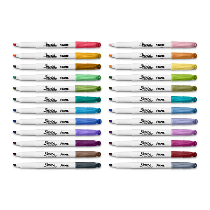 Sharpie S-Note Note Taking Markers Assorted - 24/pk | Atlas Stationers.