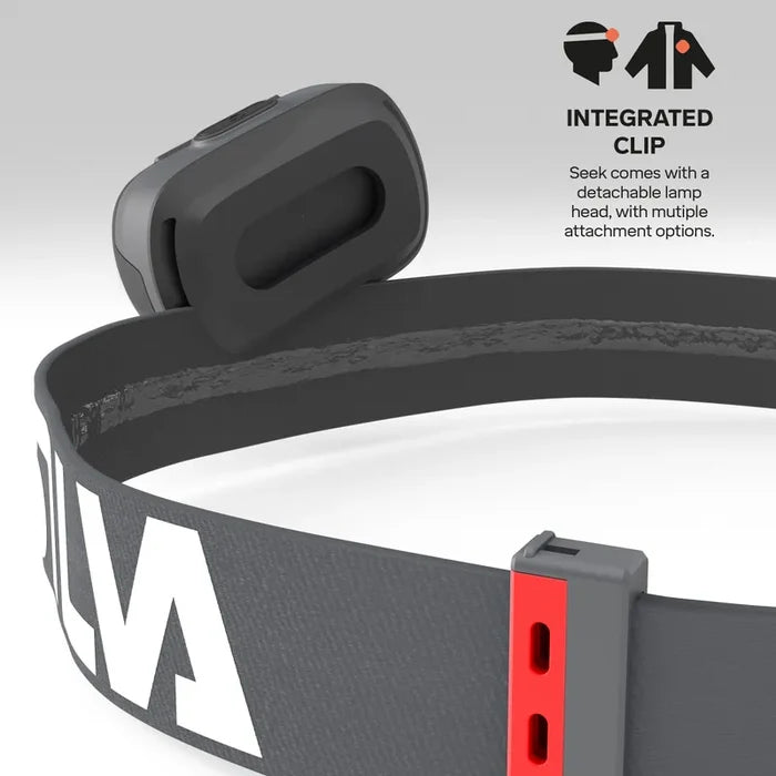 Silva Seek 450 Recharge Rechargeable Headtorch - Mountain Mist