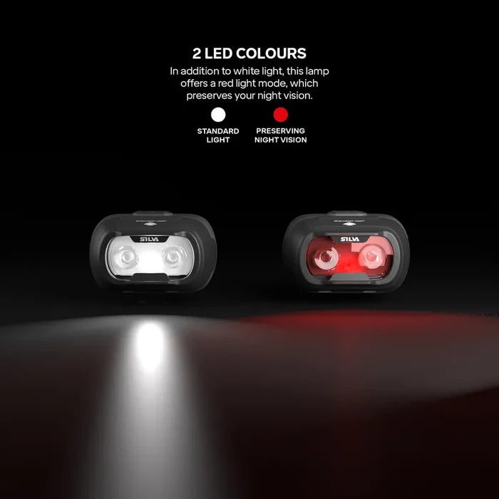Silva Seek 450 Recharge Rechargeable Headtorch - Mountain Mist