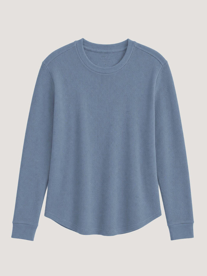 Women's Skyline soft waffle knit thermal top