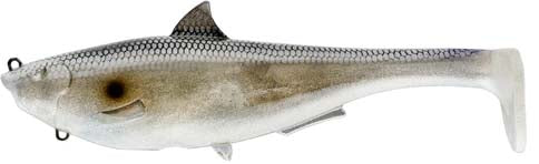 SPRO Megalojohn Soft Plastic Swimbait - 6 Inch - Dark Nasty Shad
