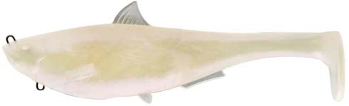 SPRO Megalojohn Soft Plastic Swimbait - 6 Inch - Pearl Shad
