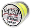 Sunline SX1 High Vis Yellow Braided Line 600 yd 8 Pound