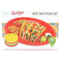 Taco Night Taco Plate Set 4 pc.