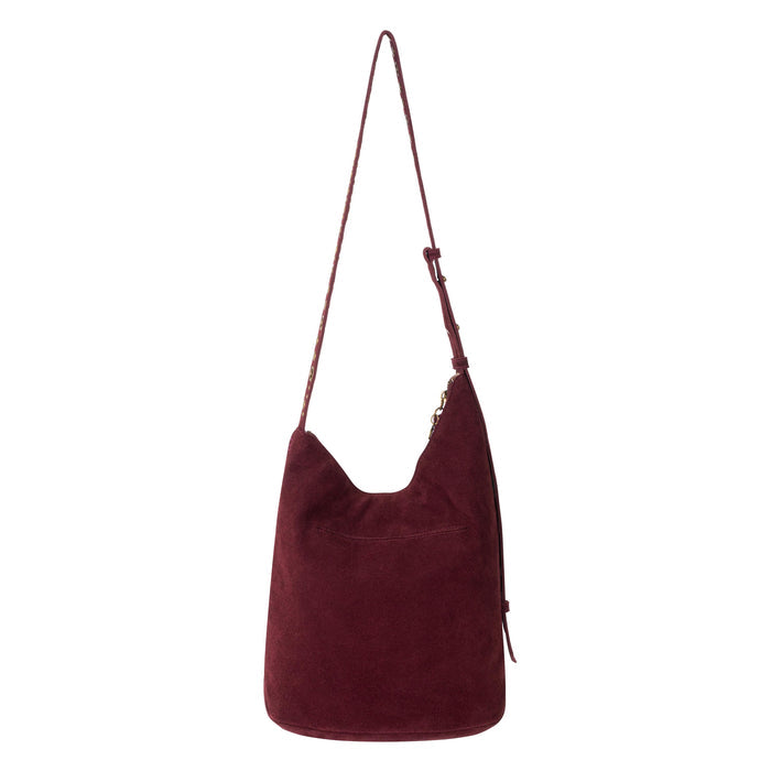 The Sak Tess Bucket - Leather - Black Cherry Suede Belt