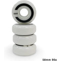 Them 58mm 90A White Wheels