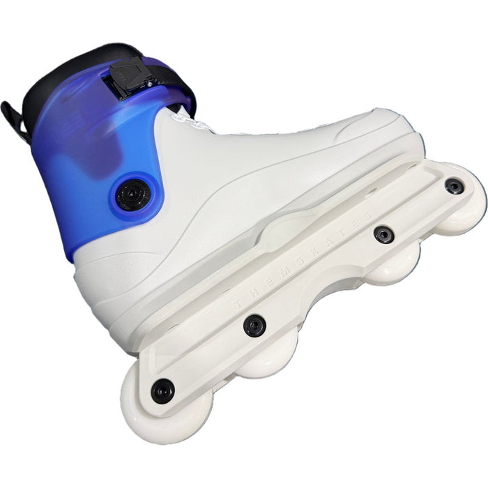 Them 901 White Transparent Blue Cuff Aggressive Skates