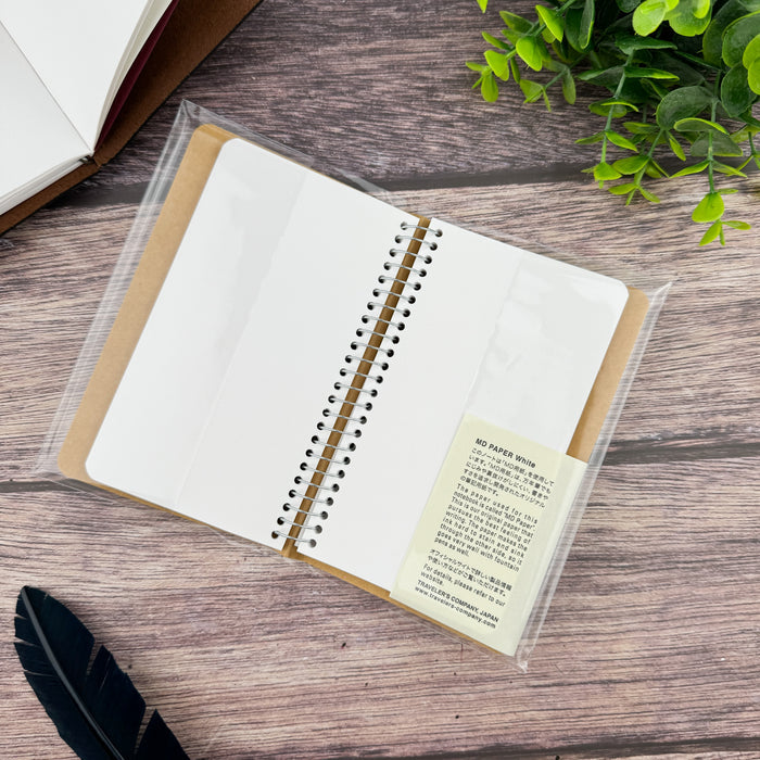 Travelers A6 Slim Notebook w/ MD Paper White - Blank