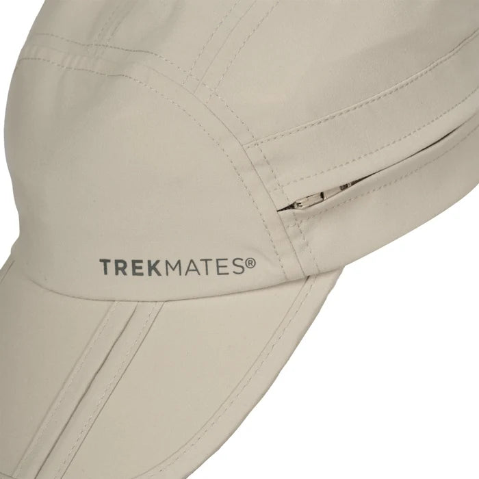 Trekmates Atacama Sun Cap with zip away Legionnaire's Flap - Linen