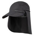 Trekmates Atacama Sun Cap with zip away Legionnaire's Flap - Thunder Grey