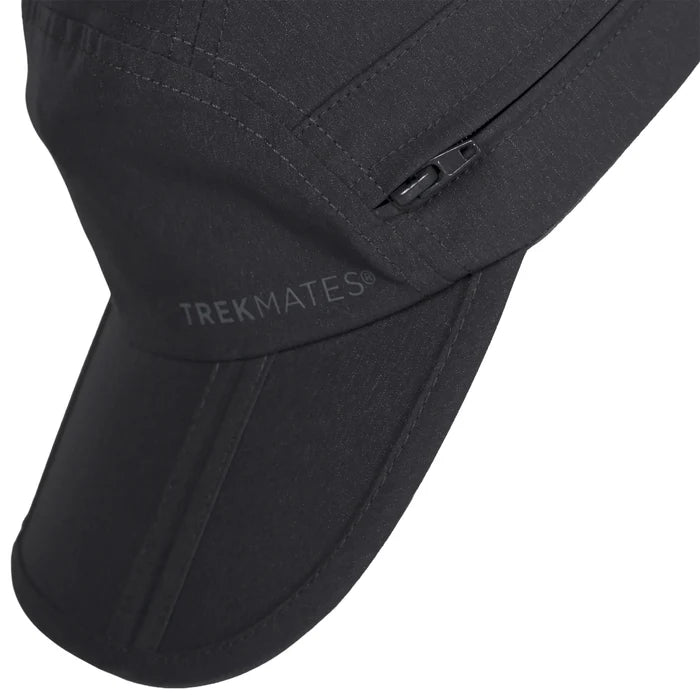 Trekmates Atacama Sun Cap with zip away Legionnaire's Flap - Thunder Grey