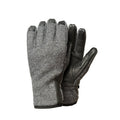 Trekmates Athos Dry Wool Blend Leather Palm Waterproof Glove - Dark Grey Marl