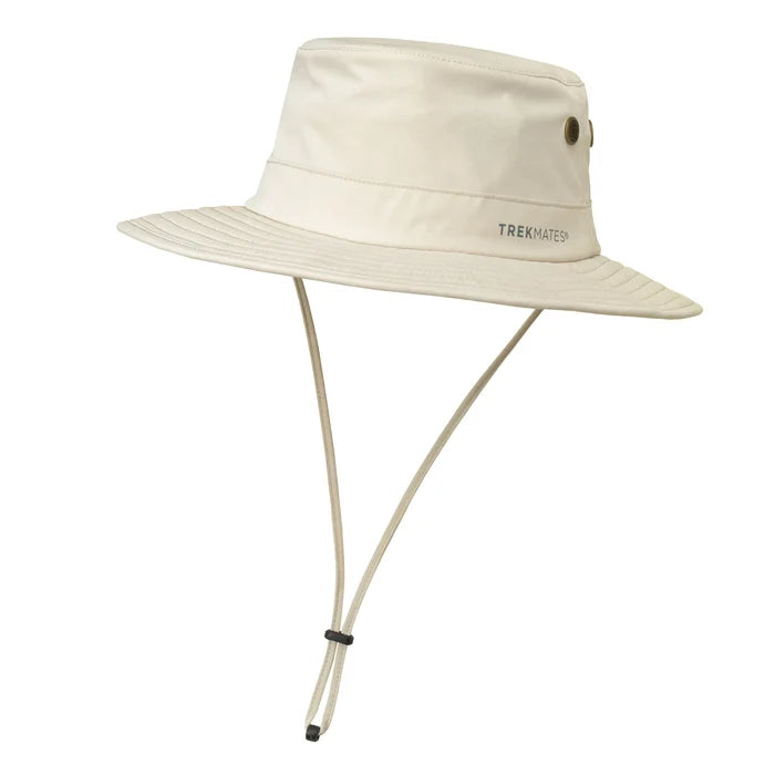 Trekmates Borneo Wide Brimmed Sun Hat with Mosi Net - Linen