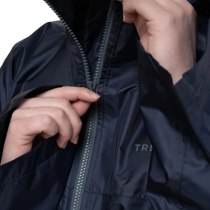 Trekmates Deluxe Full Zip Waterproof Poncho - Navy
