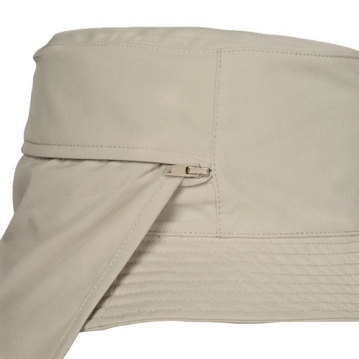 Trekmates Mojave Bucket Sun Hat with Legionnaires Flap - Linen