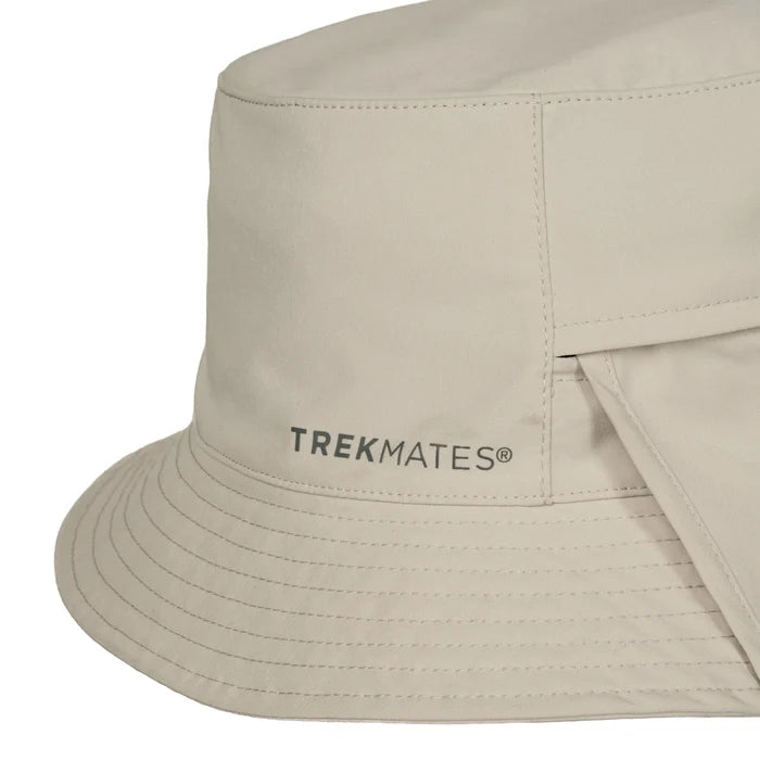 Trekmates Mojave Bucket Sun Hat with Legionnaires Flap - Linen