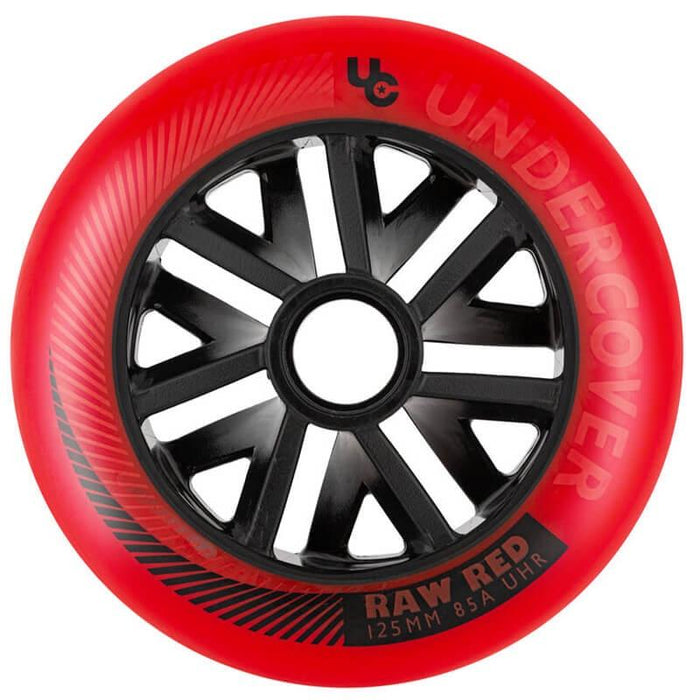 Undercover Raw 125mm Red Wheels - Inlinex