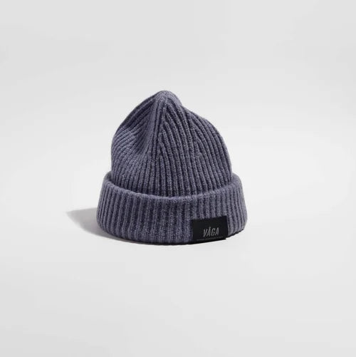 VÅGA Midweight Ribbed Beanie - Dust Blue