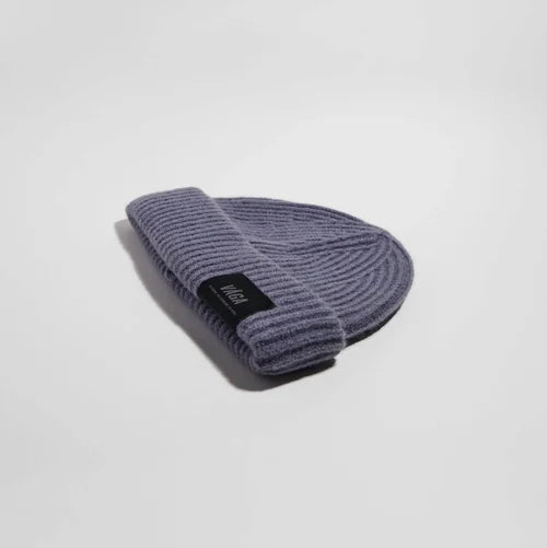 VÅGA Midweight Ribbed Beanie - Dust Blue
