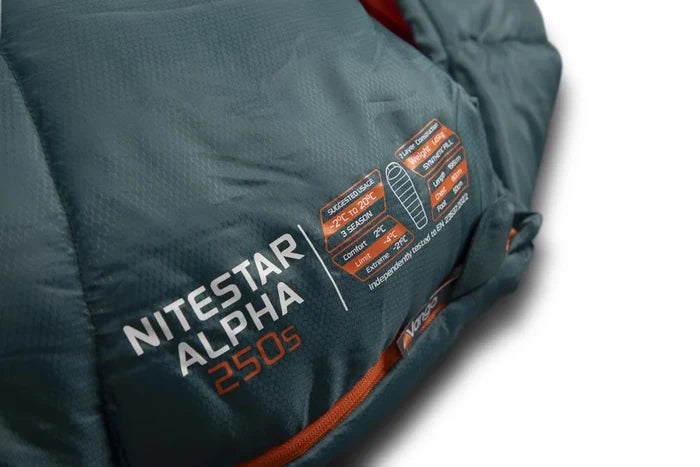 Vango Nitestar Alpha 250S (Short) Sleeping Bag - Gale