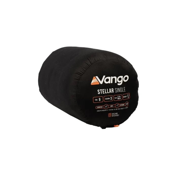 Vango Stellar Single Rectangular Sleeping Bag - Black