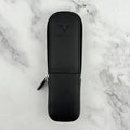 Visconti Leather 2 Pen Holder - Black