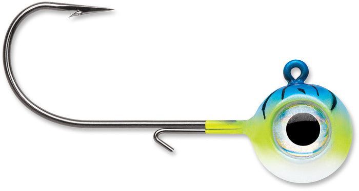 VMC Neon Moon Eye Jigheads - Blue Fire UV