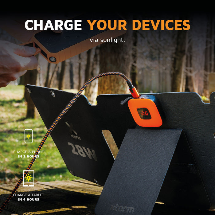 Xtorm Solar Booster 28W - Foldable Camping Trekking Solar Panel