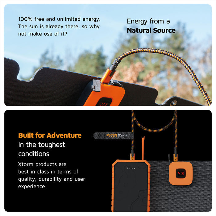 Xtorm Solar Booster 28W - Foldable Camping Trekking Solar Panel