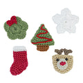 The Sak Yarnicharmz 5 Pack - Hand Crochet - Christmas