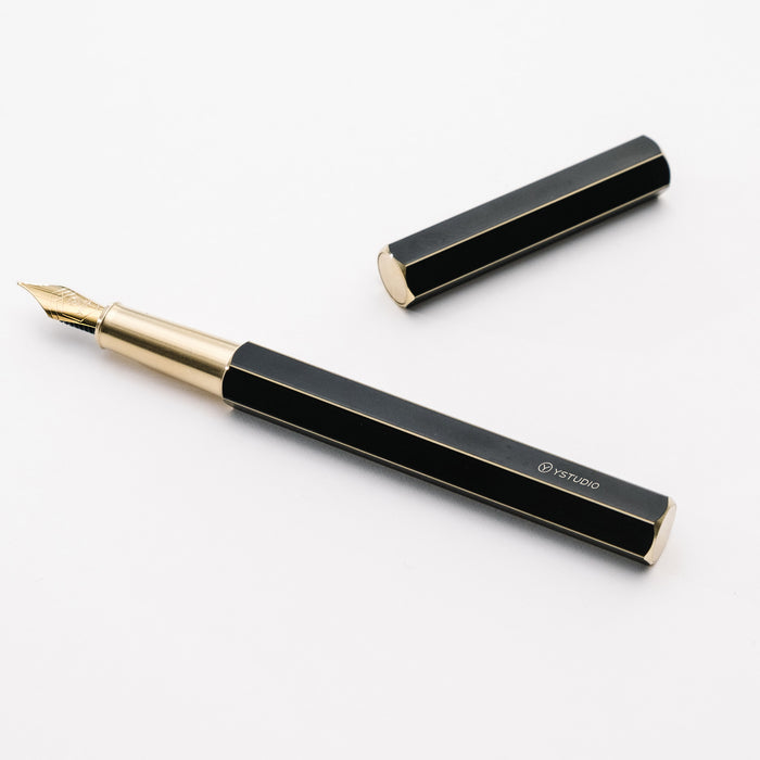 ystudio Classic Fountain Pen - Revolve Black